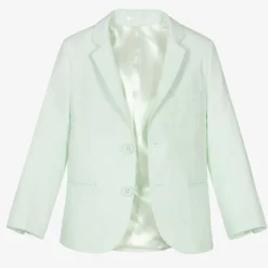 Caramelo Kids Boys Pale Green Linen & Cotton Shorts Suit New