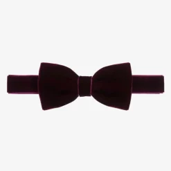 Milledeux Boys Purple Velvet Bow Tie (10cm)
