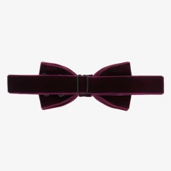 Milledeux Boys Purple Velvet Bow Tie (10cm)
