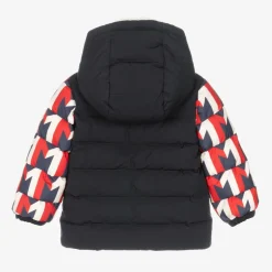 Moncler Enfant Boys Red & Blue Down Padded Eddie Coat