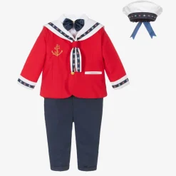 Andreeatex Boys Red & Blue Sailor Suit Best