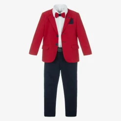 Beau KiD Boys Red & Blue Suit