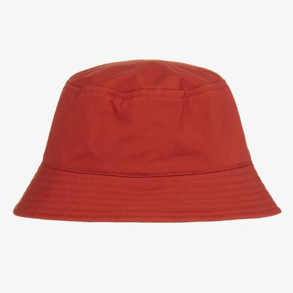 Vilebrequin Boys Red & Orange Turtle Bucket Hat Hot