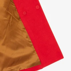 Gucci Boys Red Corduroy Coat Hot