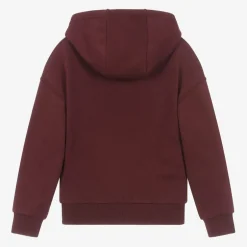 Timberland Boys Red Cotton 1973 Hoodie New