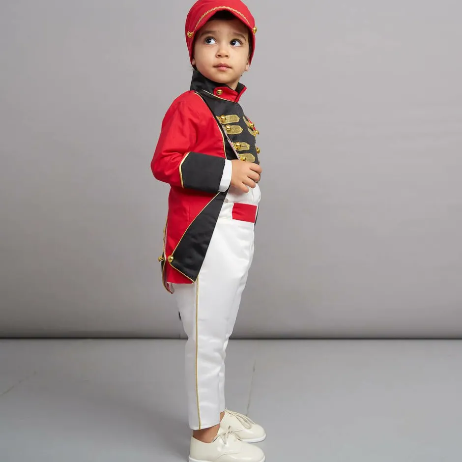 Andreeatex Boys Red Cotton & Satin Suit Best