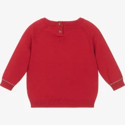 Mayoral Boys Red Cotton Knitted Sweater New