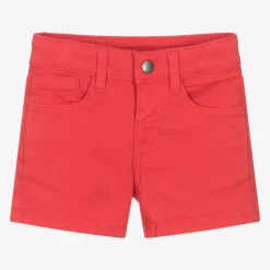 Mayoral Boys Red Cotton Shorts New