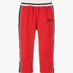 KENZO KIDS Boys Red Jersey Snake Joggers Hot