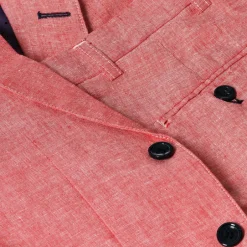 Romano Boys Red Linen Suit Online