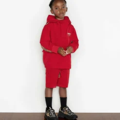 Burberry Boys Red Quarter-Zip Vintage Check Jacket Hot