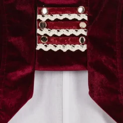 Andreeatex Boys Red Satin & Velvet Suit