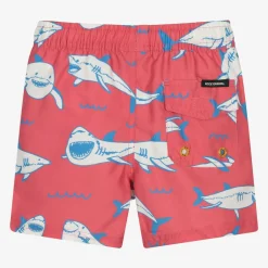 Rock Your Baby Boys Red Sharks Swim Shorts Sale