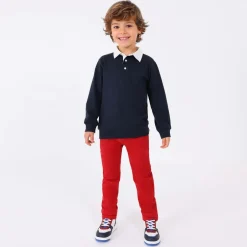 Mayoral Boys Red Slim Fit Chino Trousers Hot