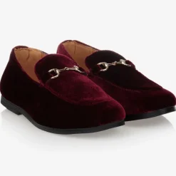 Romano Boys Red Velvet Loafers Best