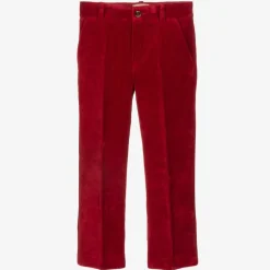 Gucci Boys Red Velvet Trousers Best