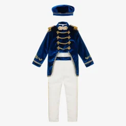Andreeatex Boys Royal Blue Velvet Suit Outlet