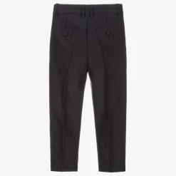 Childrensalon Occasions Boys Smart Blue Trousers Hot
