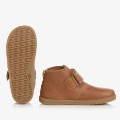 Bobux Boys Tan Brown Leather Velcro Boots Online