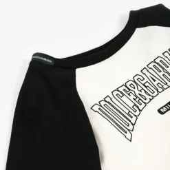 Dolce amp; Gabbana Boys White & Black Cotton Top Sale
