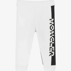 Moncler Enfant Boys White & Black Joggers Sale