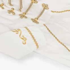 Andreeatex Boys White & Gold Military Suit Clearance