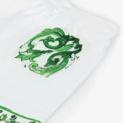 Dolce amp; Gabbana Boys White & Green Majolica Shorts Best