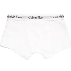Calvin Klein Boys White & Grey Cotton Boxer Briefs (Pack of 2) Hot