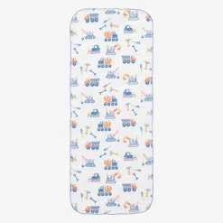 Kissy Kissy Boys White Construction Crew Burp Cloth (48cm) Outlet