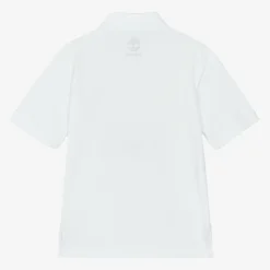 Timberland Boys White Cotton Polo Shirt Hot