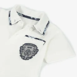 Roberto Cavalli Boys White Cotton Polo Shirt
