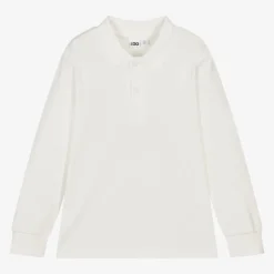 iDO Baby Boys White Cotton Rugby Shirt Discount
