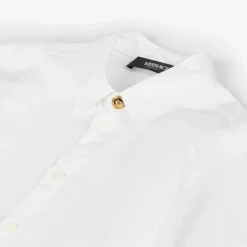 Versace Boys White Cotton Shirt Outlet