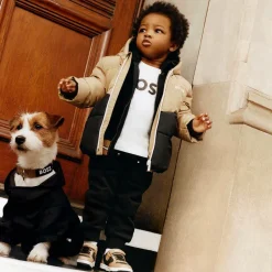 BOSS Boys White Cotton Top Clearance