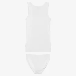 Diacar Boys White Cotton Top & Pants Set Discount