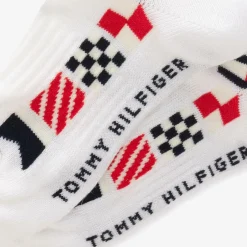 Tommy Hilfiger Boys White Cotton Trainer Socks (2 Pack) Sale