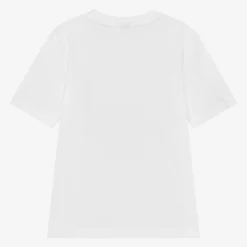 BOSS Boys White Cotton T-Shirt Outlet