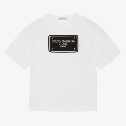 Dolce amp; Gabbana Boys White Cotton T-Shirt Sale