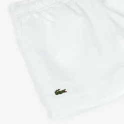 Lacoste Boys White Crocodile Sports Shorts Outlet