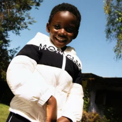 Moncler Enfant Boys White Down Padded Jacket Hot