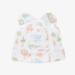 Kissy Kissy Boys White Jungle Adventure Pima Cotton Hat Online