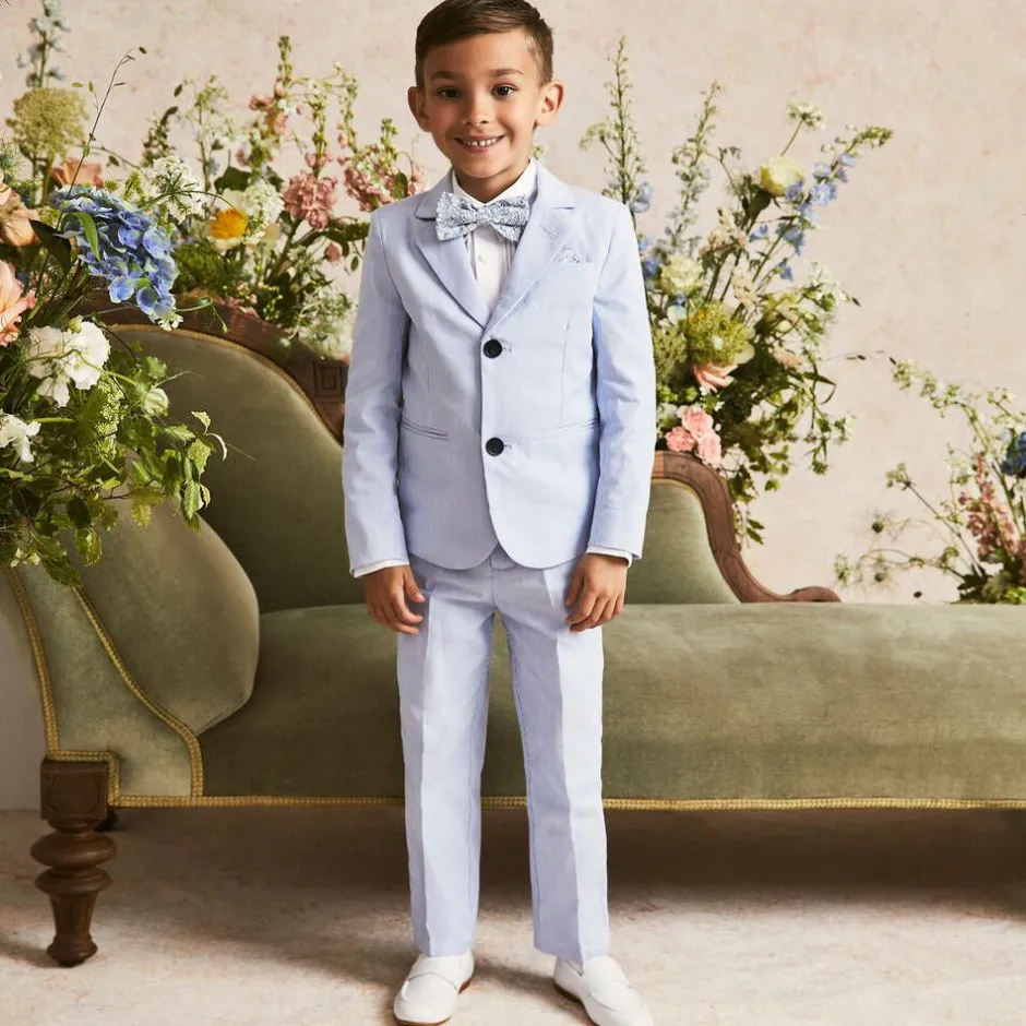 Beatrice amp; George Boys White Leather Monogram Loafers Hot