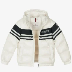Moncler Enfant Boys White Mangal Down Puffer Jacket Online