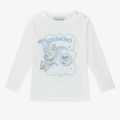 Monnalisa Boys White Organic Cotton Disney Top Hot
