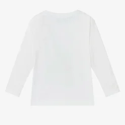 Monnalisa Boys White Organic Cotton Disney Top Hot