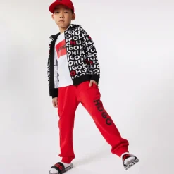 HUGO Boys White Organic Cotton T-Shirt Hot