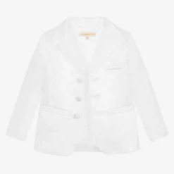 Childrensalon Occasions Boys White Satin 5-Piece Suit Sale