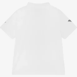 EA7 Emporio Armani Boys White Ventus7 Sports Polo Shirt Best