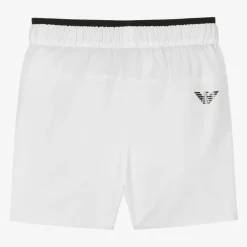 EA7 Emporio Armani Boys White VENTUS7 Sports Shorts