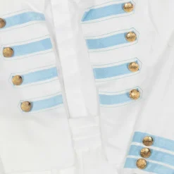 Beatrice amp; George Boys White Viscose Military Shorts Suit Outlet